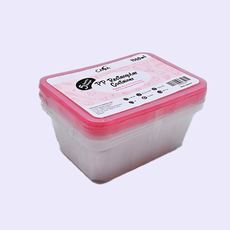 Disposable Rectangular Container With Colour Lid L1000