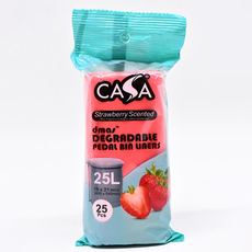 Fragrant Garbage Bag Strawberry Pink 25L