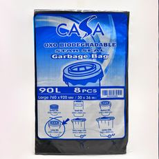 Garbage Bag OXO Bio Black Grey Folded 05 90L
